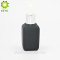 Schwarze rote klare Farbe ätherisches Öl Flaschen 50ml ätherisches Öl Klarglas quadratische Flasche Bart Ölbehälter